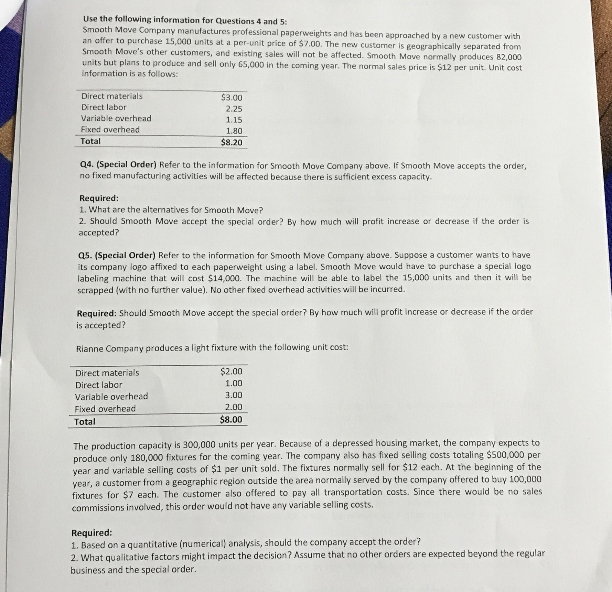  Answer on this required question 