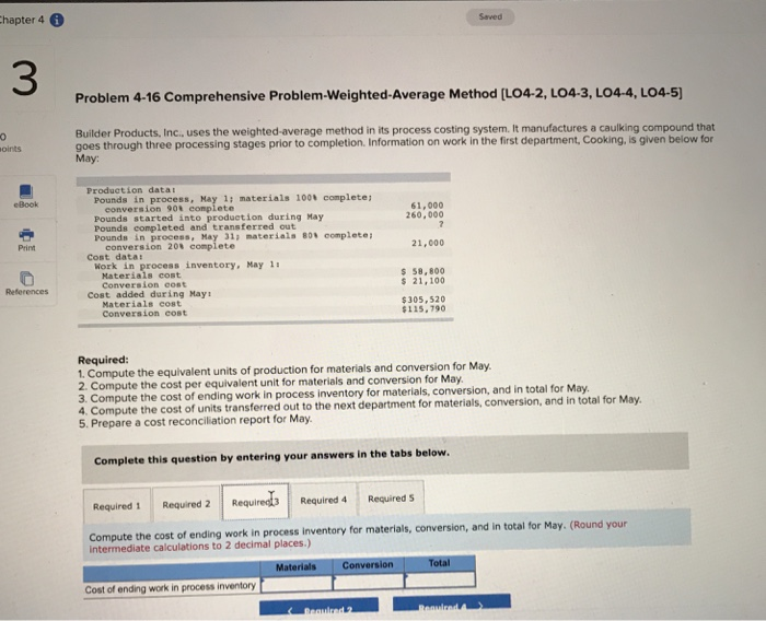 uses the weighted-average method in its process costing system. It manufactures a