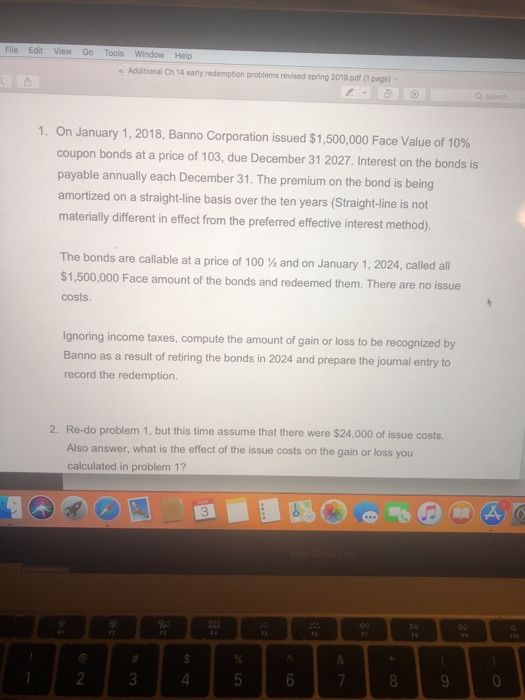  File Edit View Go Tools Window Help Additional Ch 14 early