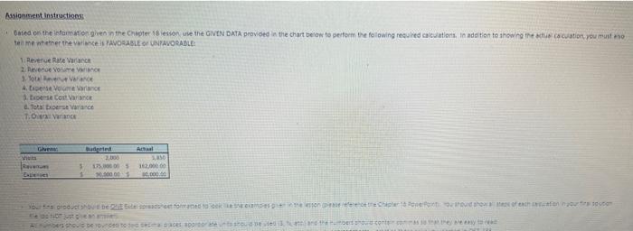 need help. thank you Assignment Instructions Oled on the information given in