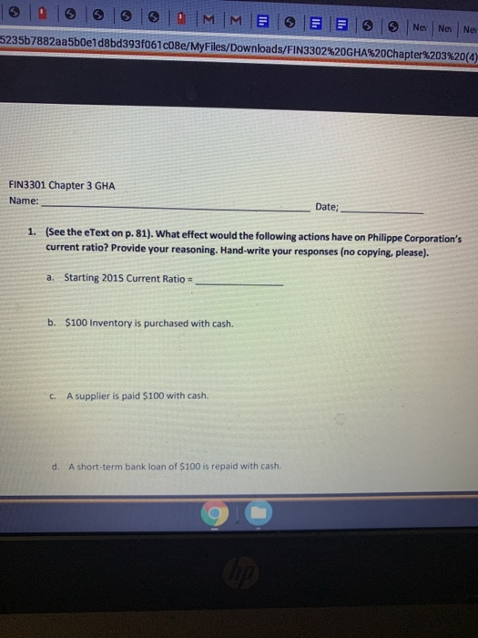 page 81 . what effect would the following actions have on philippe
