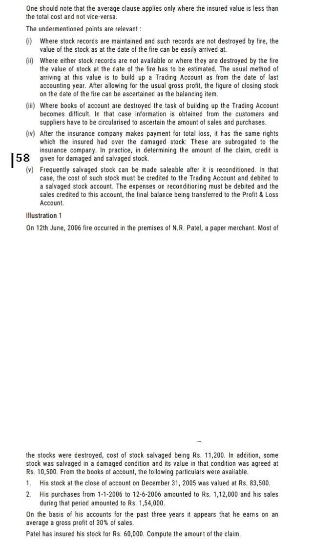 One should note that the average clause applies only where the