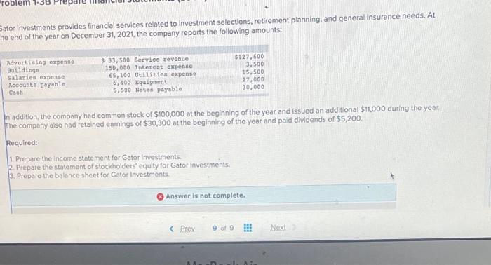  it says answer is not completed i need help completing tor