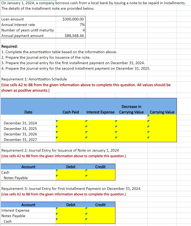 5. Requirement 4: Journal Entry for Second Installment Payment on December