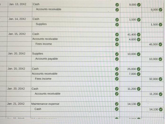 for $16,800 7 Sold services for $30,000 in cash and $20,000 on
