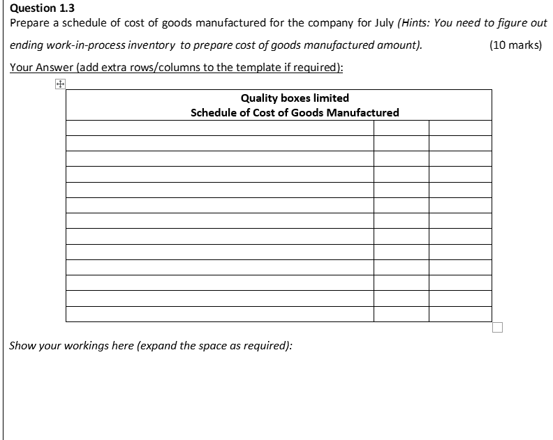 costing system for its production costs, and manufacturing overhead is applied on