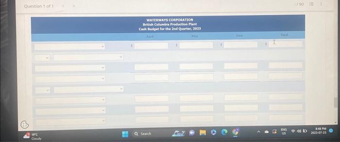 month's unit sales in ending imventory. The plant has contracts with some
