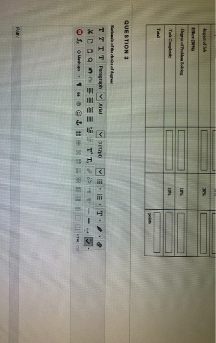Weight Compensable Factors Skill (50%) -Education Level Degree of Technical Skills Responsibility