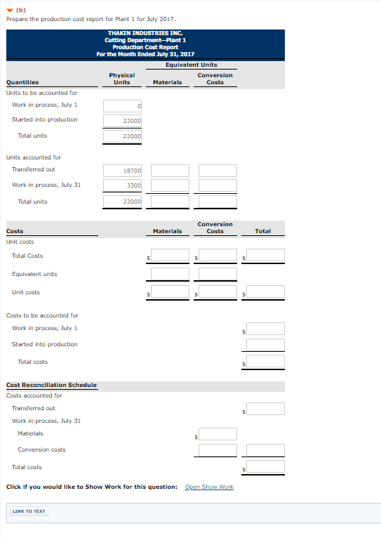 are entered at the beginning, and conver Cutting Department Plant 1 T12-Tables