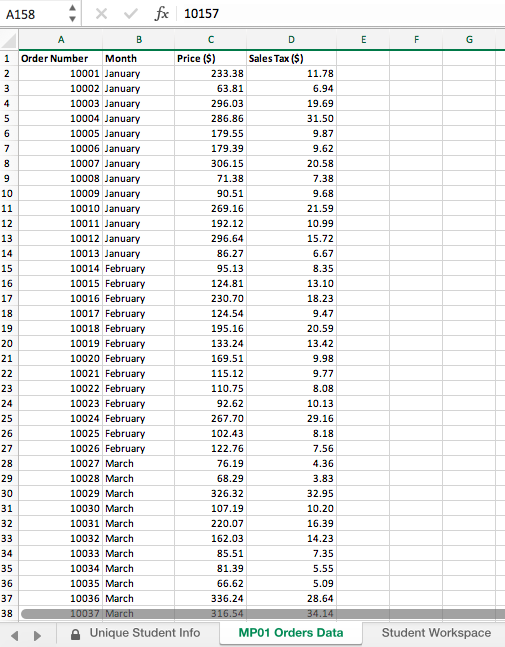  1- Using the COUNT function, how many orders are in your
