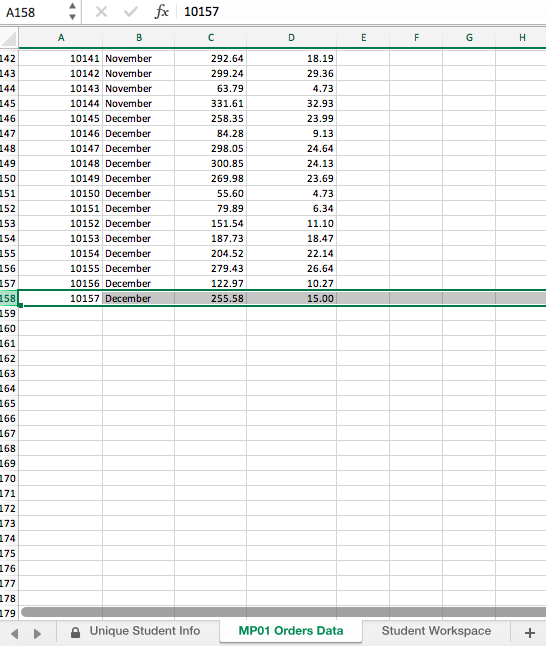 4- Using the COUNTIF function, how many orders occurred in March? 5-