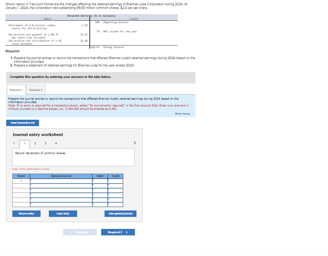  Shown below in T-account format are the changes affecting the retalned