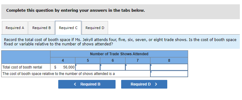 software company for $155 each. Booth space at the convention hall costs