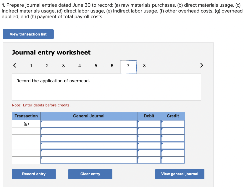 purchases (on credit) Factory payroll cost (paid in cash) Other factory overhead