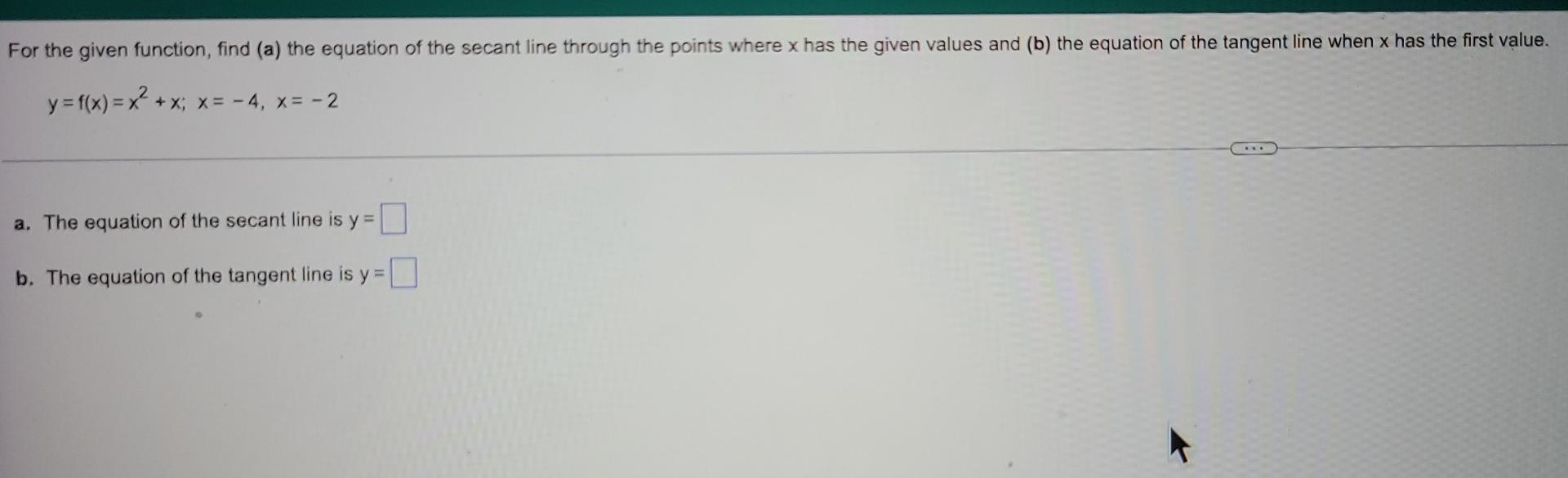  please help me with these problems asap For the given function,