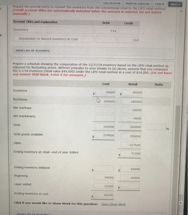 Store uses the conventional retail method and is now considering converting to