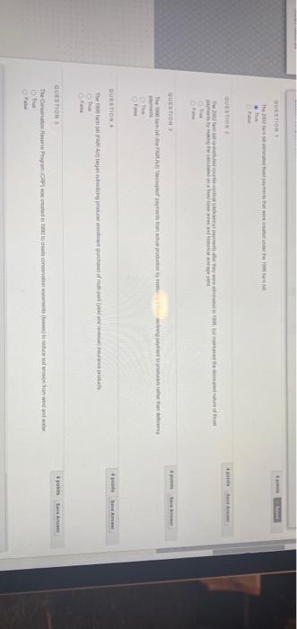  this is an ag policy class please help QUESTION QUESTO re