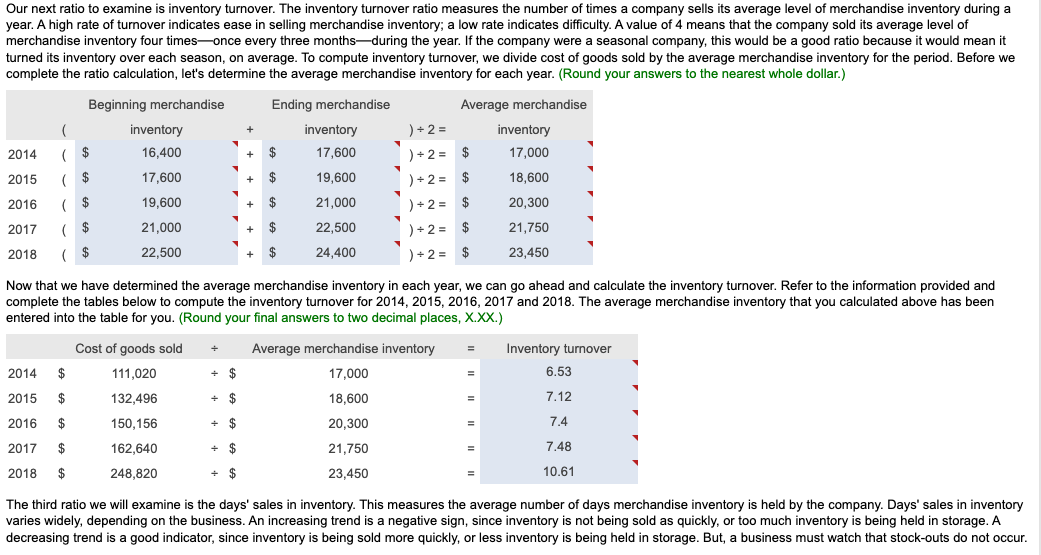 (use 2014 as the base year). Trend analysis is a form of