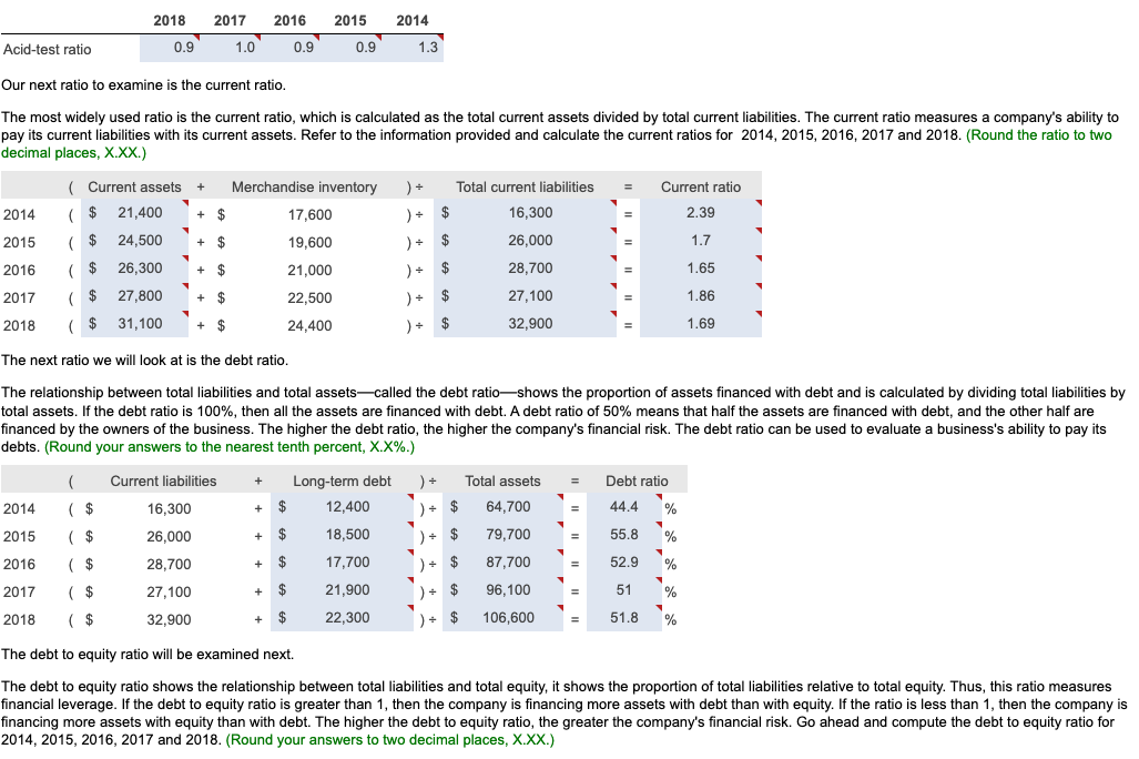 have sales changed over a five-year period? What trend does period, which