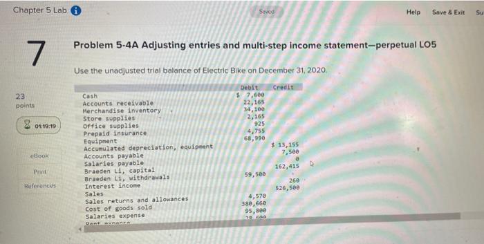 please i need this questions answer fast Chapter 5 Labi 7 23
