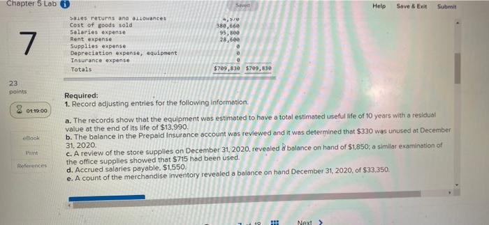 points 01:19:19 eBook Print References Cash Accounts receivable Merchandise inventory Store supplies