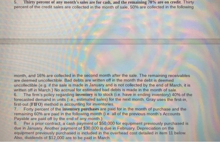 to prepare a comprehensive 6-month budget, including supporting schedules and a report