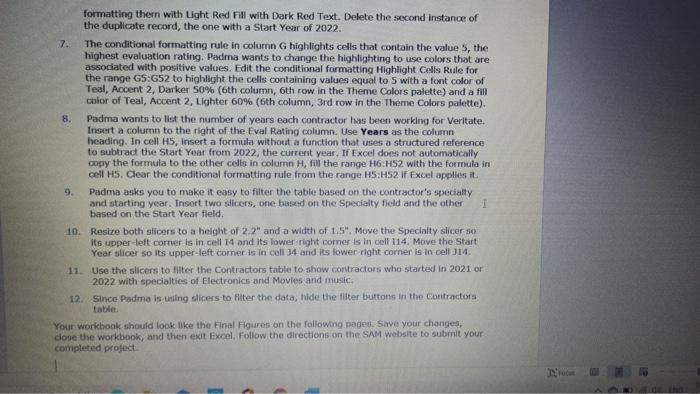 from the SAM website Save the file as NP_EX19_EOM6-1_FirstLastName_2.xlsx by changing the