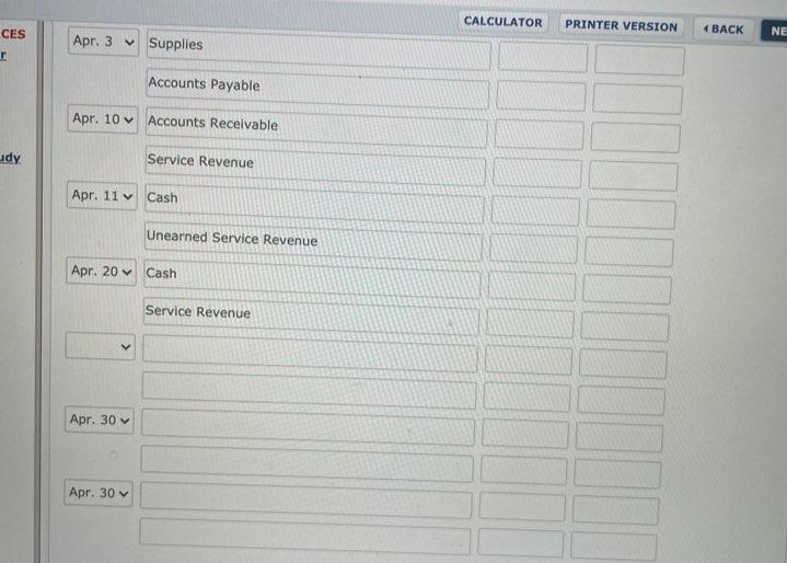 events and transactions occurred: Apr. 1 1 2 3 10 Stockholders invested