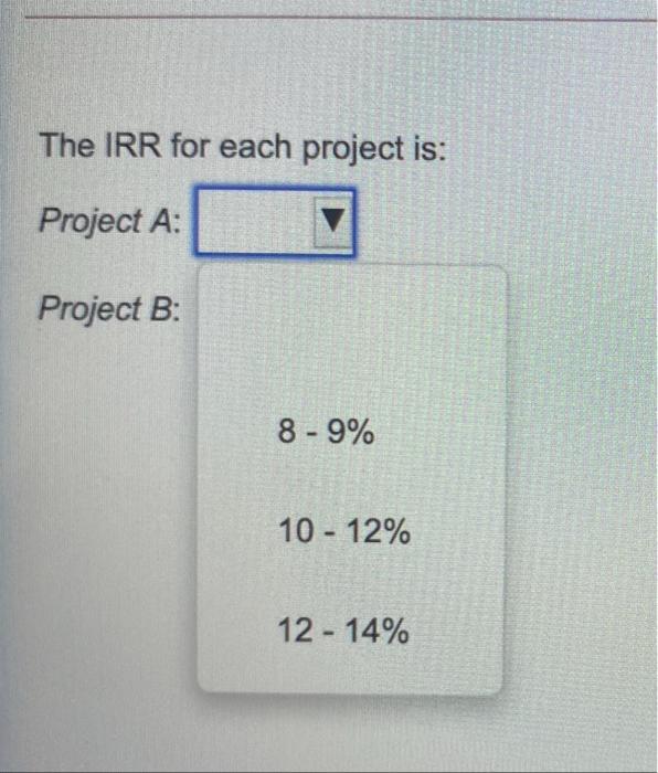 Ordinary Annuity pf $1 Consider the following projects being considered by Vargas