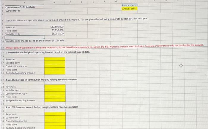 Please solve all the yellow boxes and include how you got those