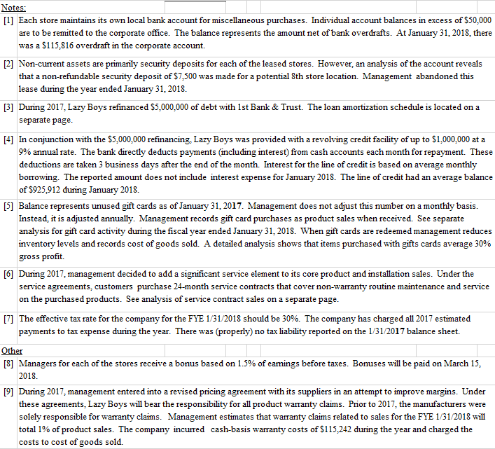 As of January 31, 2018, the company had 7 retail stores. Its