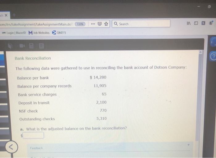  - 0 ich X a Search com/ilm/takeAssignment/takeAssignment Main.do? 133% Login Blazer