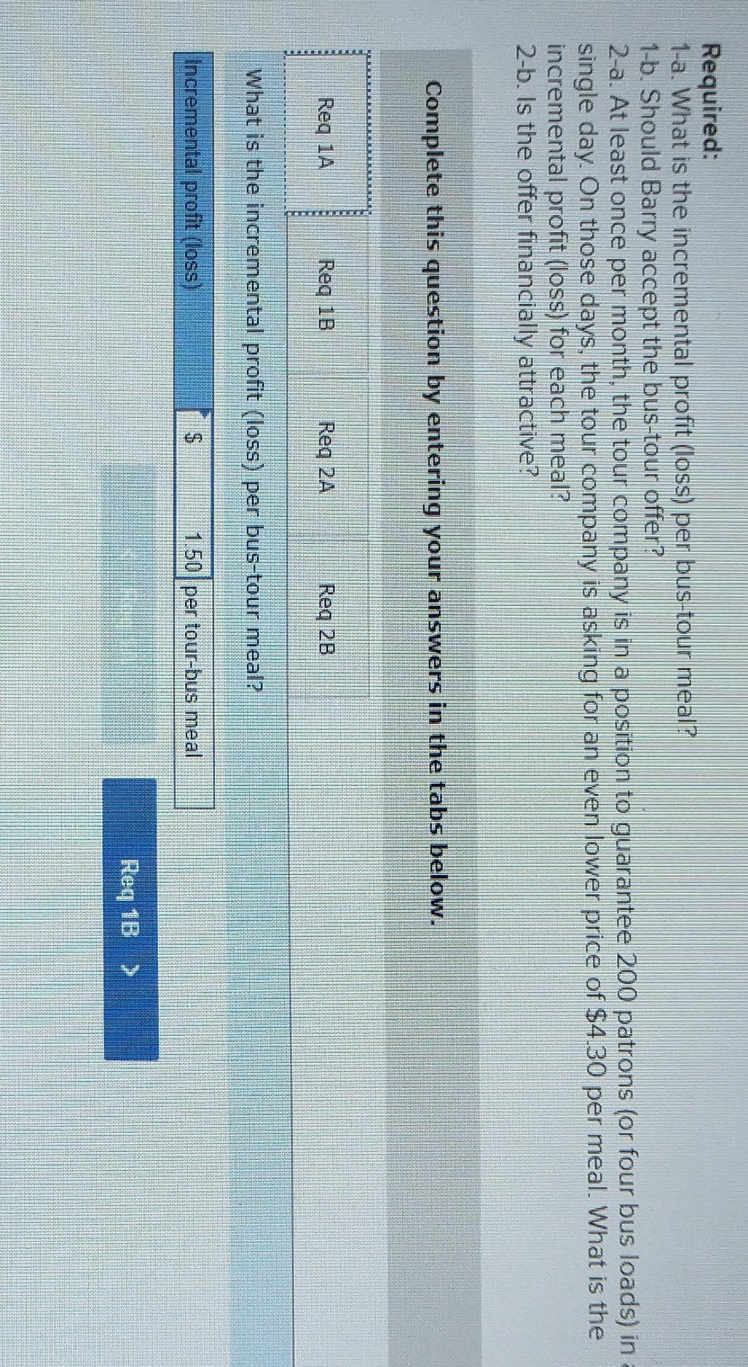 popular lunch-time spot. Barry is conscientious about the quality of his meals,