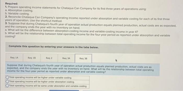 fixed selling and administrative cost is $75,000 per year. The following data