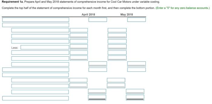 Sales Variable costs: Manufacturing cost per unit produced Operating (marketing) cost per