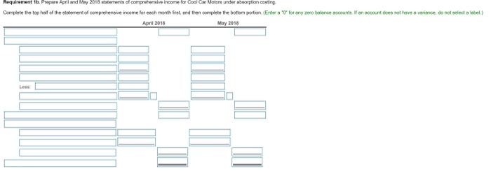 2,250,000 $ 2,250,000 800,000 800,000 Cool Car Motors assembles and sells motor