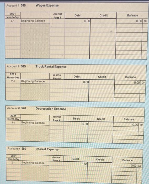Icon) Record the July transactions in the General Journal. Click the Journal