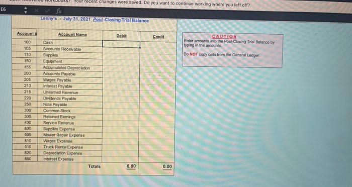 is \& RE tab and enter the amounts into the income Statement.