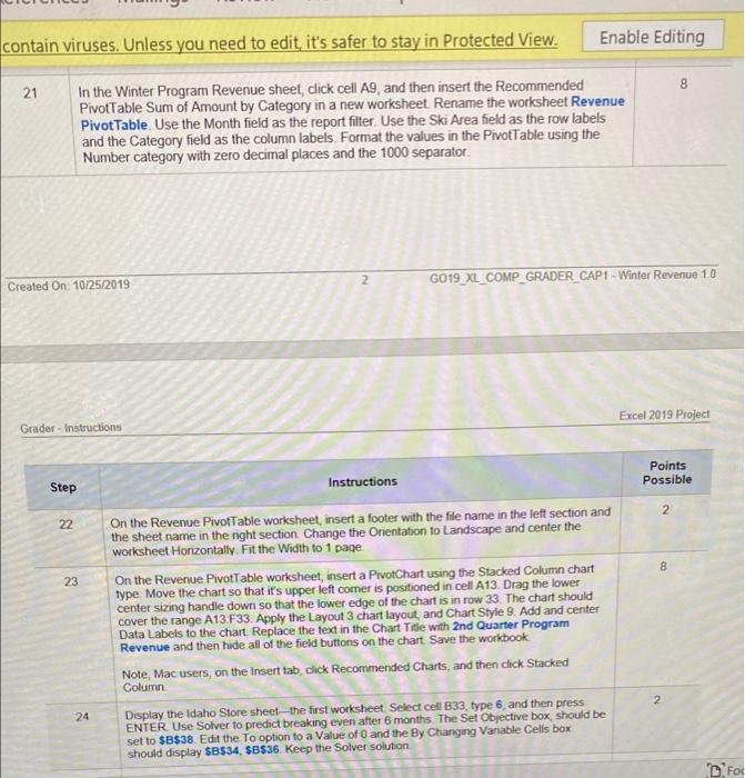 includes financial information and analysis regarding winter uct revenue ps to Perform: