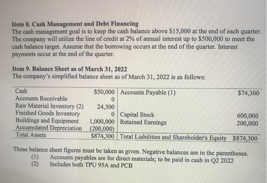sheet for requirement 2. Prepare a 1-page report for requirement 3. You