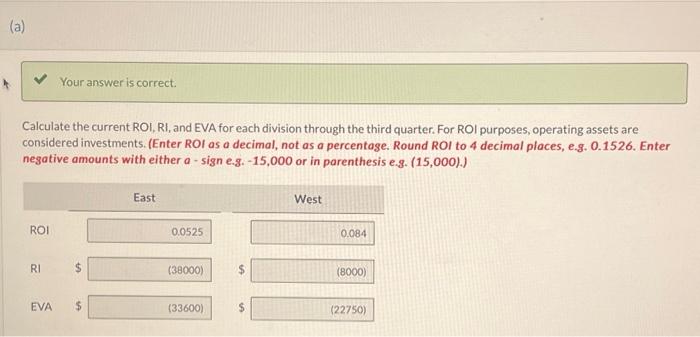 the third quarter, and Carol is evaluating the performance of two key