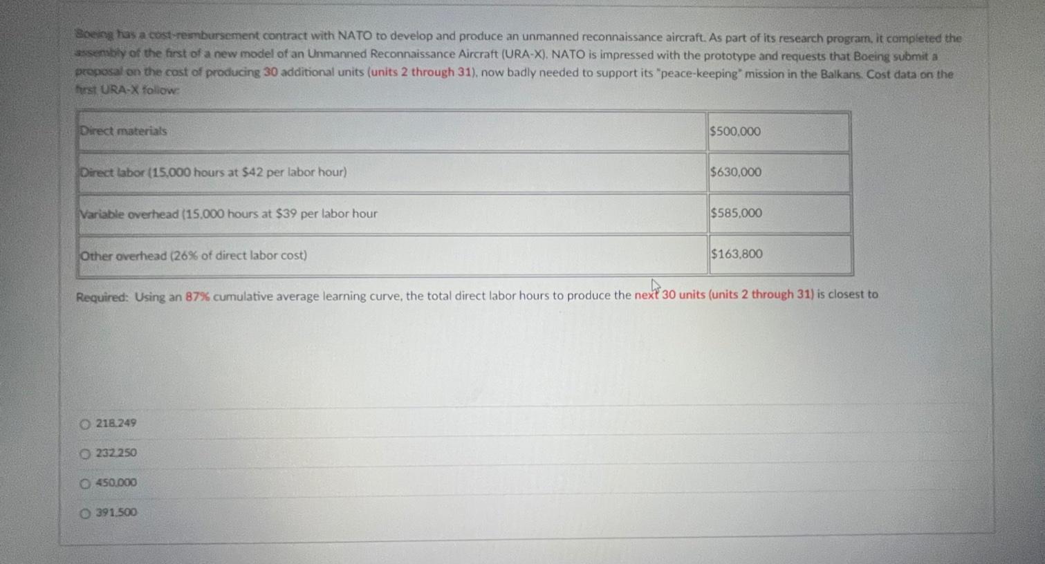 table, the equation to the estimate overhead cost with machine hours and