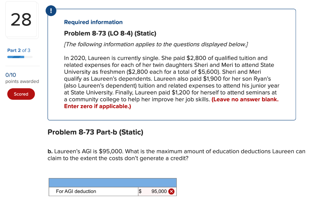 applies to the questions displayed below.] Part 1 of 3 3.3/10 points