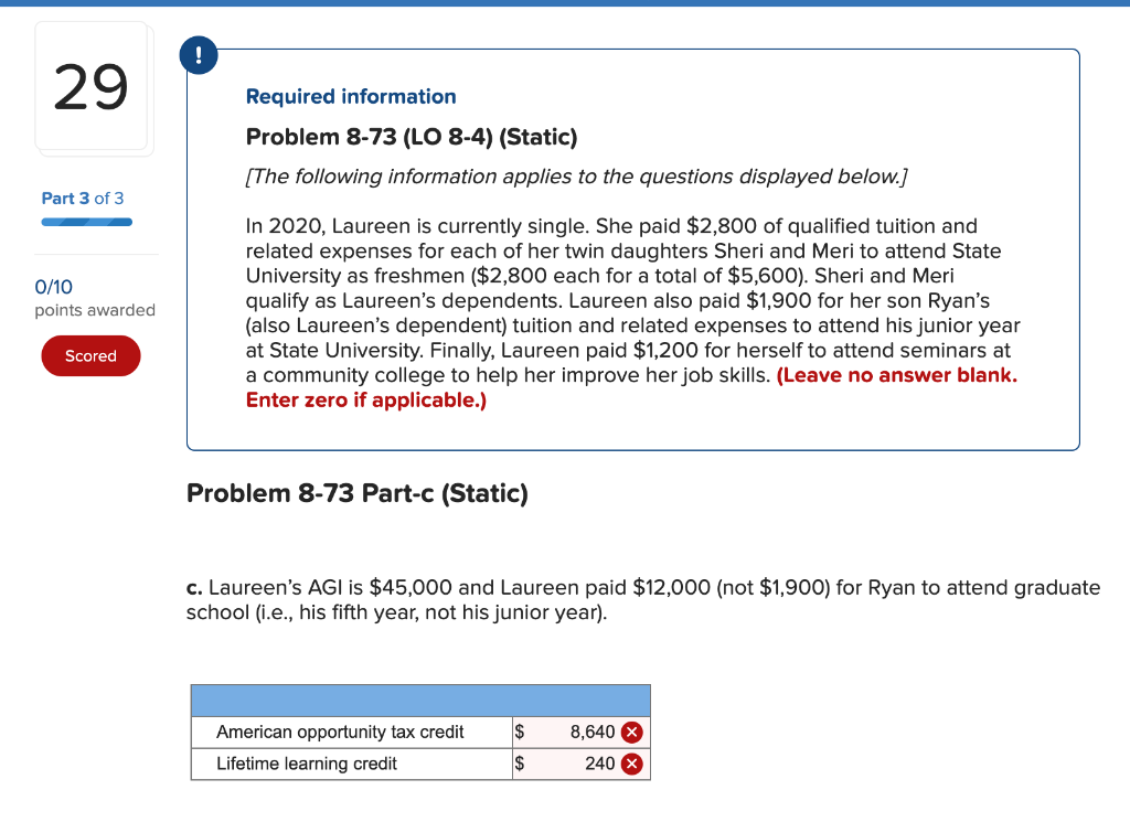 awarded In 2020, Laureen is currently single. She paid $2,800 of qualified