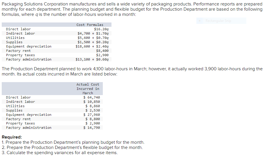 Part 1 and 2 are complete, I need help on #3 Packaging