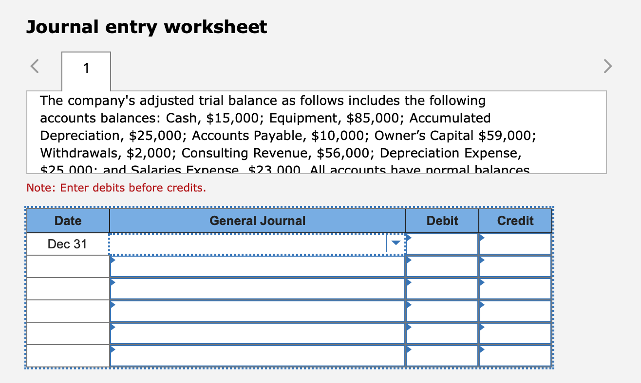 Learning Objective 04-P2: Prepare closing entries and a post-closing trial balance. Explain