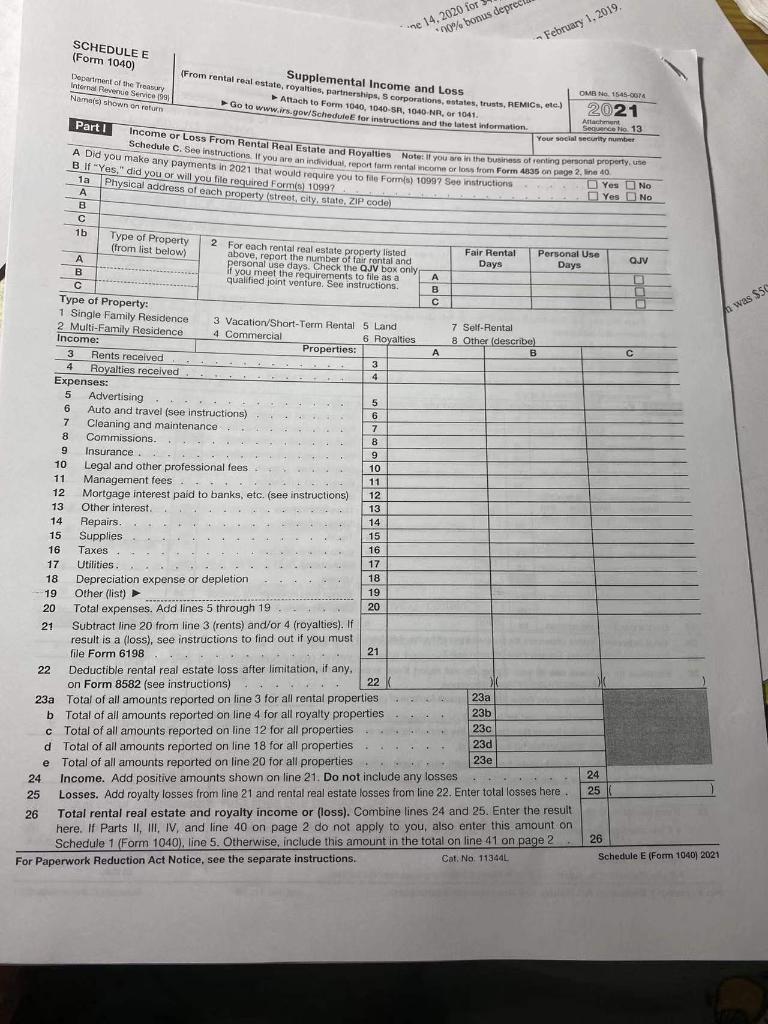 a major bank. Mary is a self-employed veterinarian. The following is available