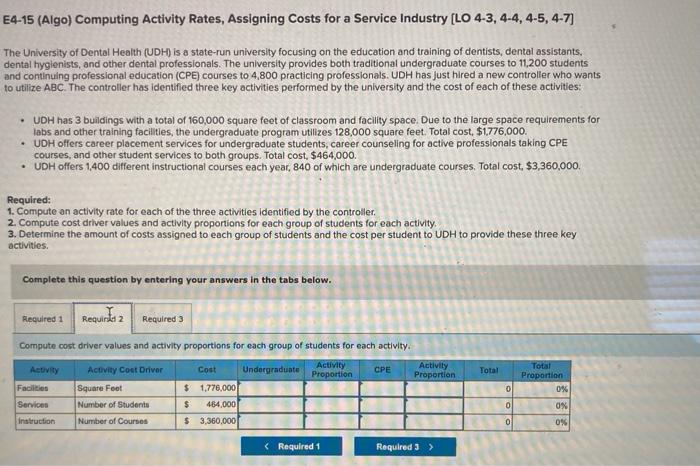 [LO 4-3,4-4,4-5, 4-7) The University of Dental Health (UDH) is a state-run