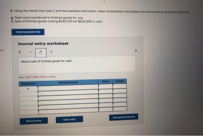 make computations and prepare journal entries to record the following: 9. Total