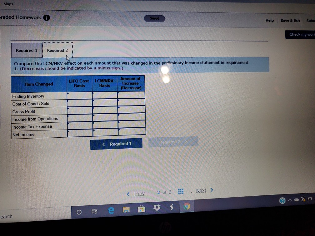 LIFO inventory costing method but did not compare the cost of its